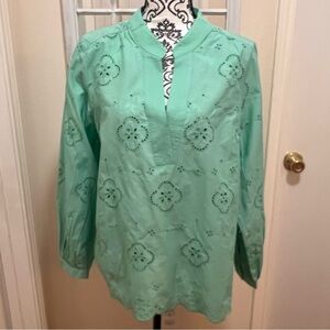 Talbots Women’s Floral Embroidered Top